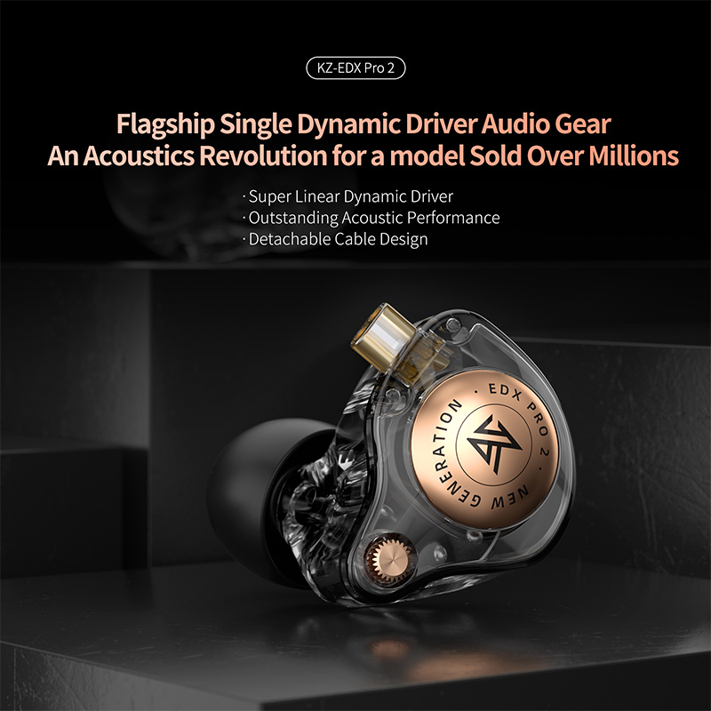 In Ear Monitor Iem - KZ EDX Pro 2 Ultra-linear Dynamic