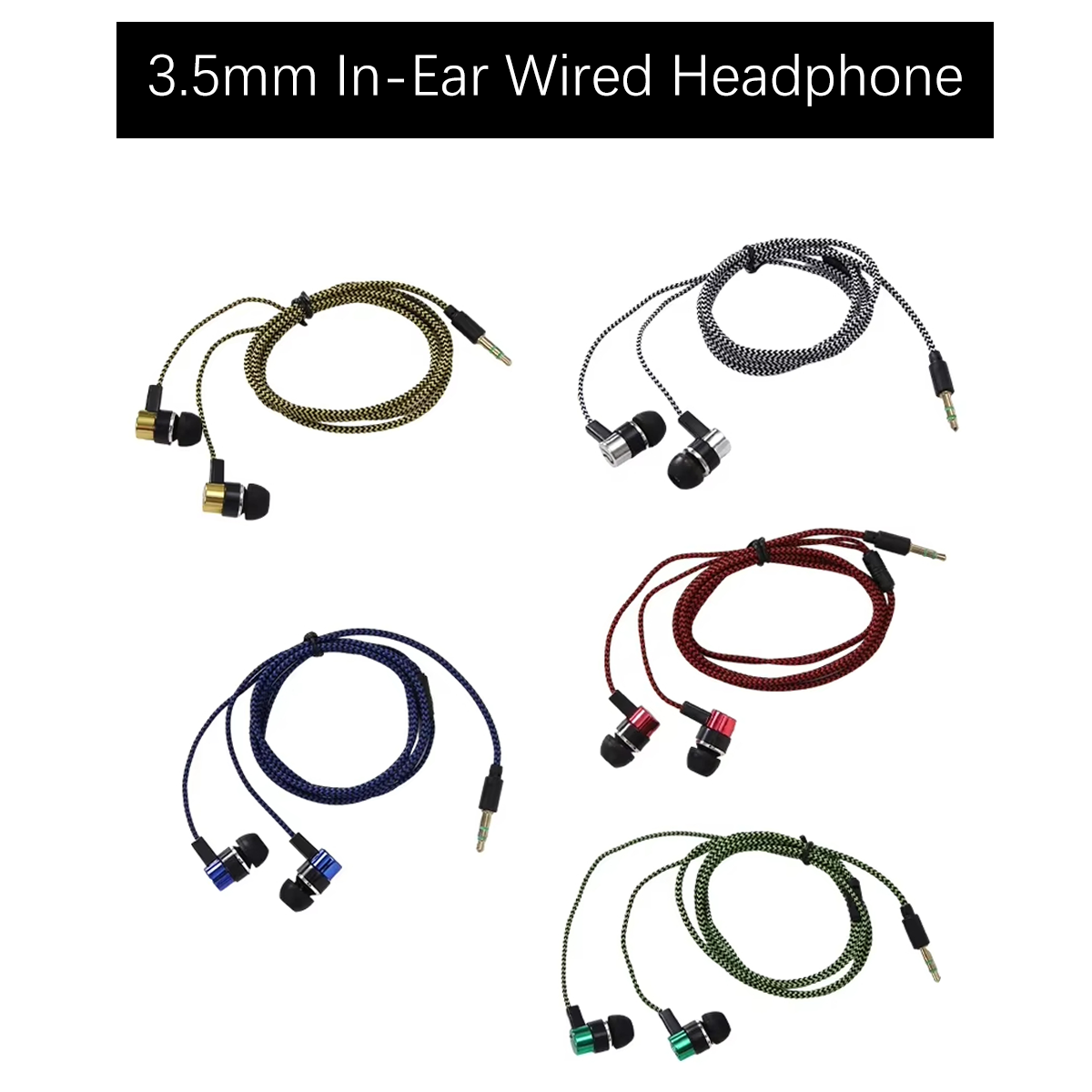 Audiophile Headphone Wired - Miwayer 3.5mm Wired In-Ear Earbuds -