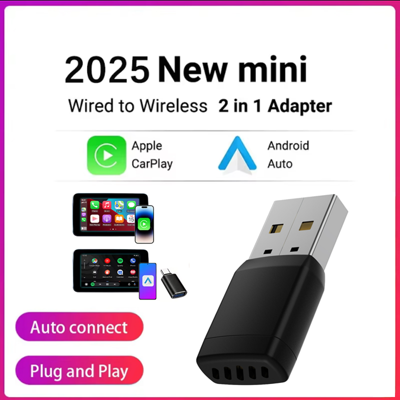 Bluetooth Adapter Receiver - Wireless Adapter Smart Wireless CarPlay Android