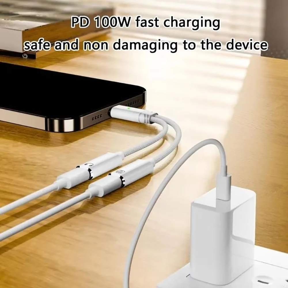 USB C Splitter 2 in 1 Headphon - Earphone Splitter Jack 评论和价格