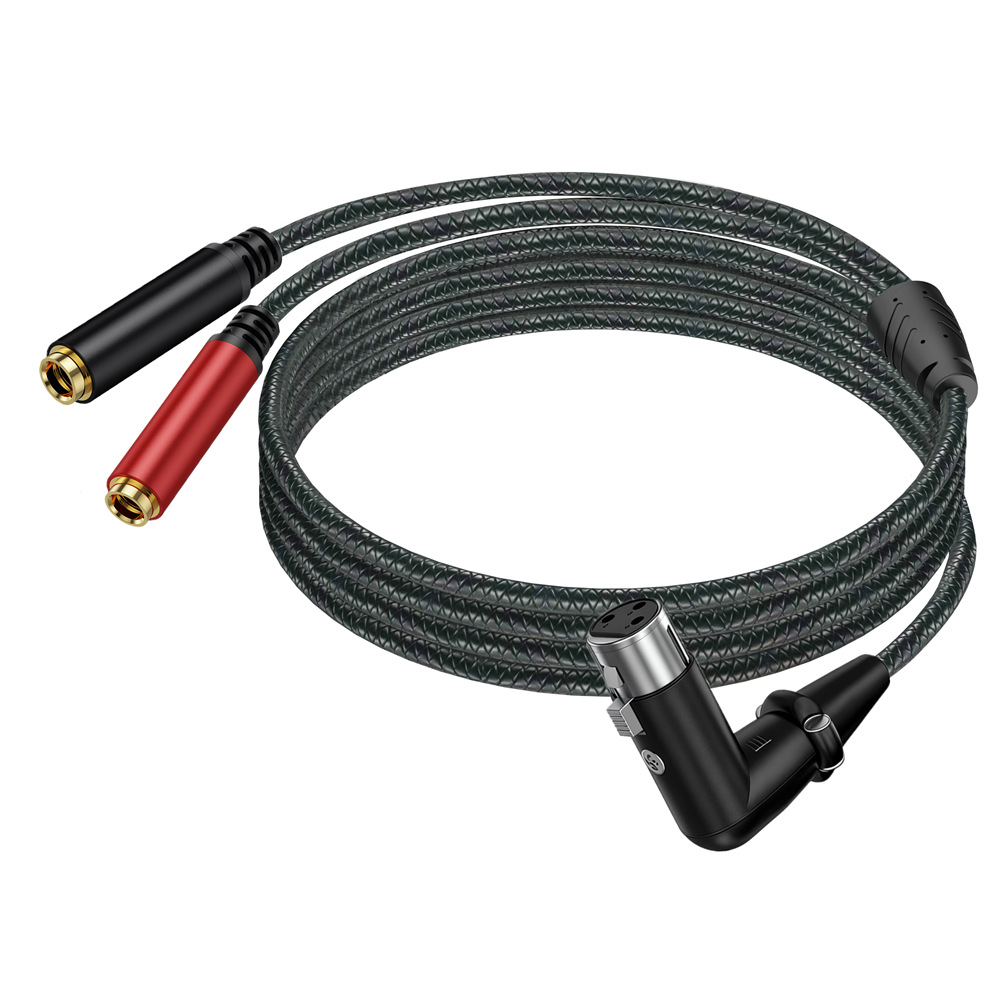 3Pin XLR Female To Dual 6.35mm - Earphone Splitter Jack 评论和价格
