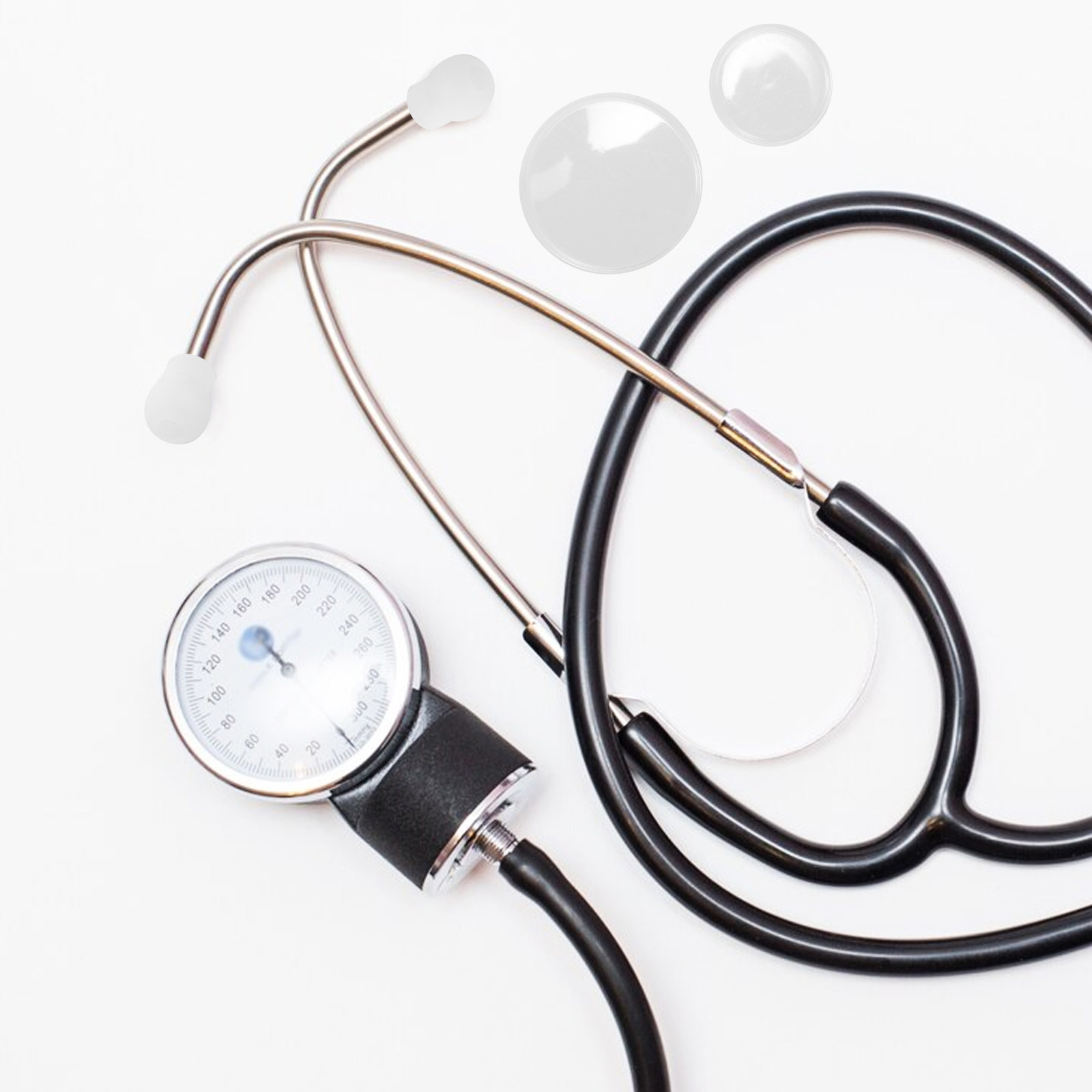 1Set Stethoscope Earbuds Silic - Silicone Ear Tip Replacement 评论和价格