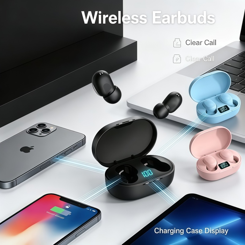 2026 New TWS E6S Fone Bluetoot - Bluetooth Headset On Ear 评论和价格