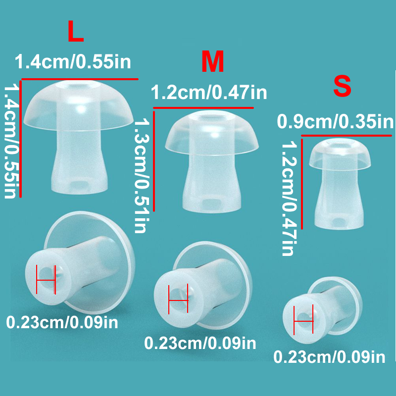 100pcs Ear Cap Cushion for Hea - Silicone Ear Tip Replacement 评论和价格