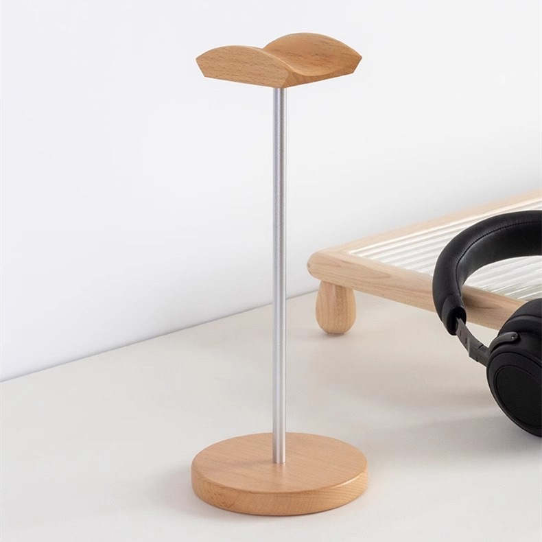 Black Walnut Wood & Aluminum H - Headphone Stand Desk 评论和价格