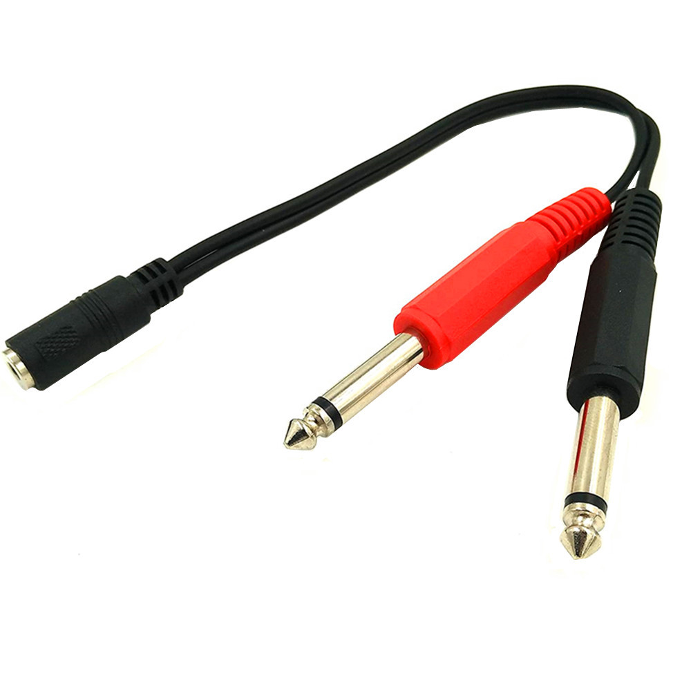 6.35 Mm Male To 2 6.35 Mm 3.5m - Audio Splitter Y 评论和价格