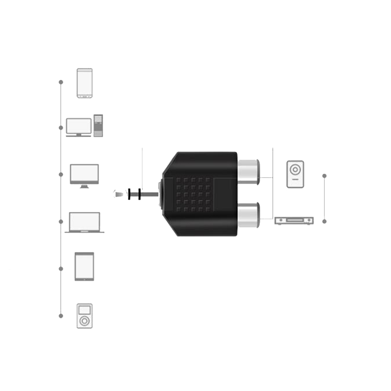 1/2/4pcs 3.5 mm Jack Stereo AU - Earphone Splitter Jack 评论和价格
