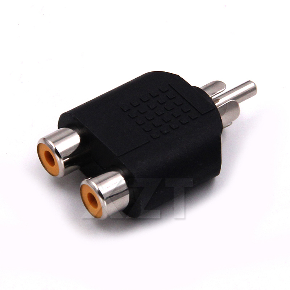 3.5mm Stereo Male To 2 RCA Fem - Earphone Splitter Jack 评论和价格