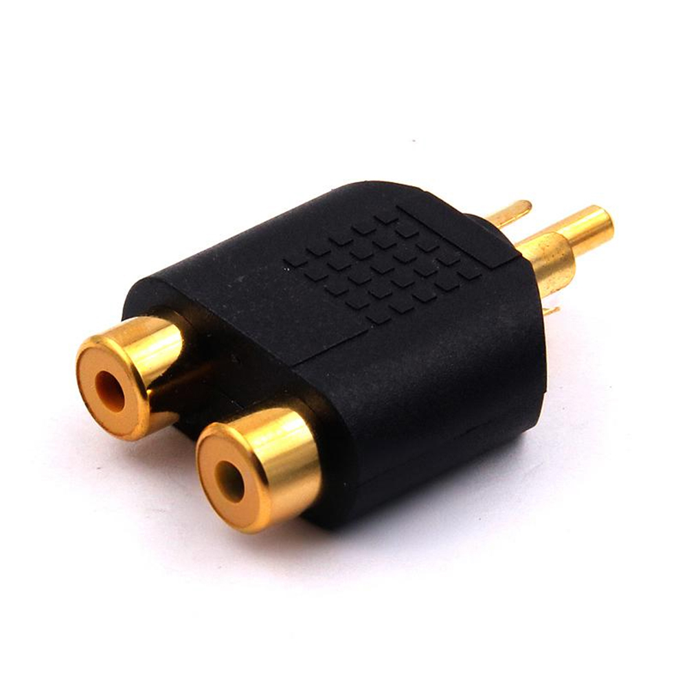 3.5mm Stereo Male To 2 RCA Fem - Earphone Splitter Jack 评论和价格