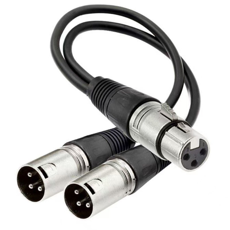 XLR Splitter Cable 3 Pin Femal - Audio Splitter Y 评论和价格