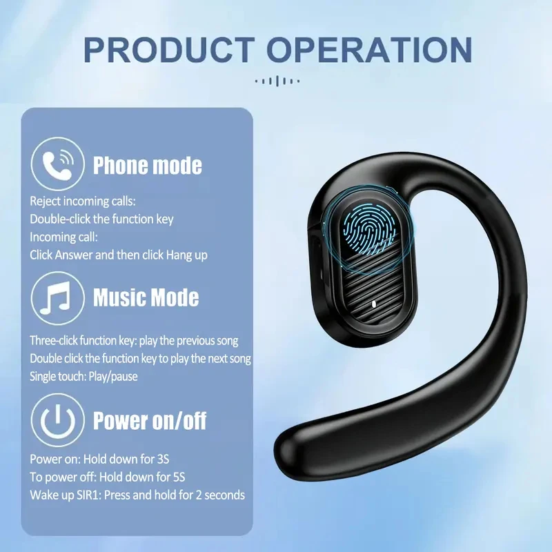Bluetooth 5.4 Open Wireless Ea - Bluetooth Headset On Ear 评论和价格