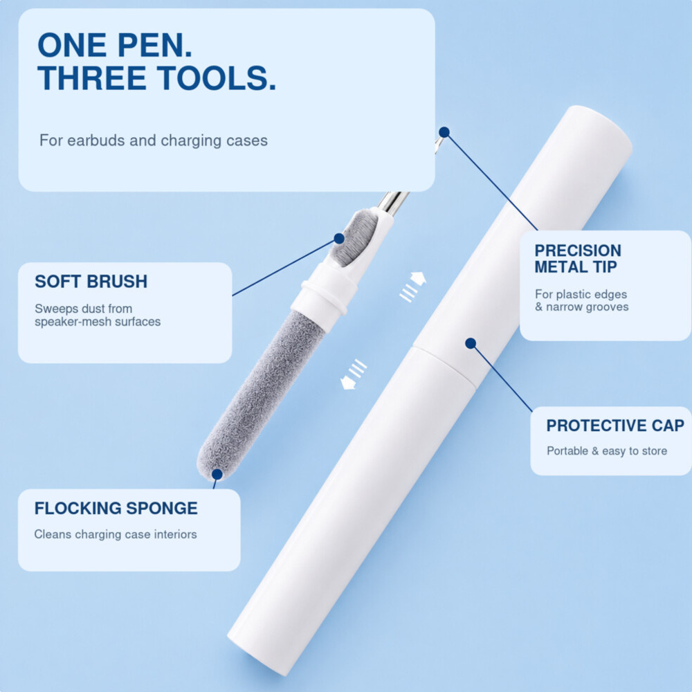 3-in-1 Earbud Cleaning Pen wit - Earbuds Charging Case 评论和价格
