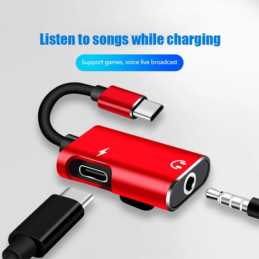 2-in-1 USB-C to 3.5mm Jack Ada - Earphone Splitter Jack 评论和价格