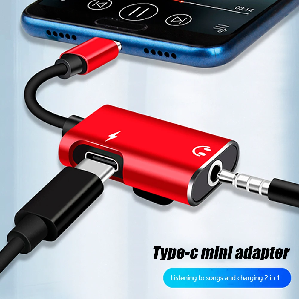2-in-1 USB-C to 3.5mm Jack Ada - Earphone Splitter Jack 评论和价格