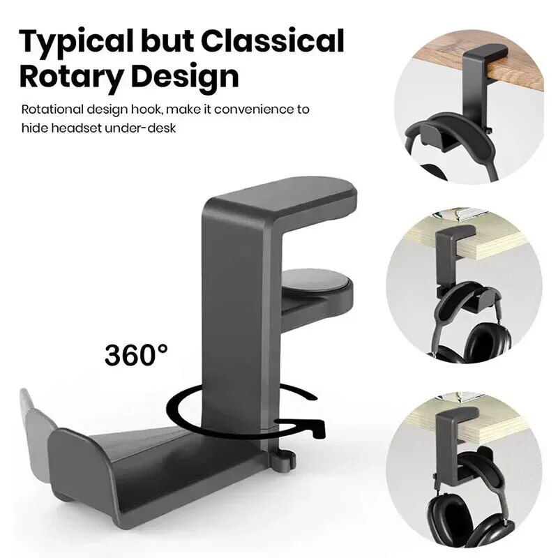 Universal Desktop 360° Rotatin - Headphone Stand Desk 评论和价格