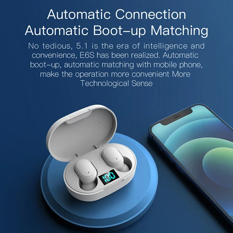 2026Hot-selling TWS E6S Fone B - Bluetooth Headset On Ear 评论和价格