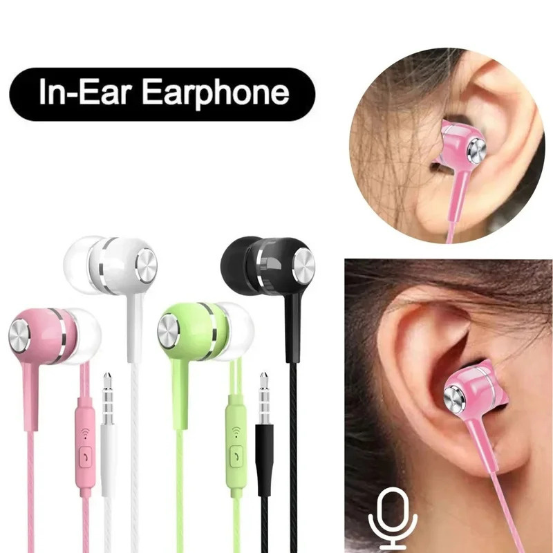 1/2/3/4Pcs 3.5mm Wired Earphon - Wired Earphone Mic 评论和价格