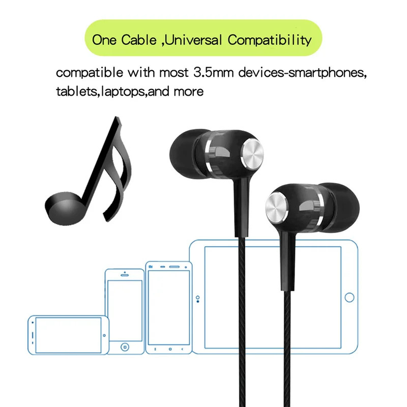 1/2/3/4Pcs 3.5mm Wired Earphon - Wired Earphone Mic 评论和价格
