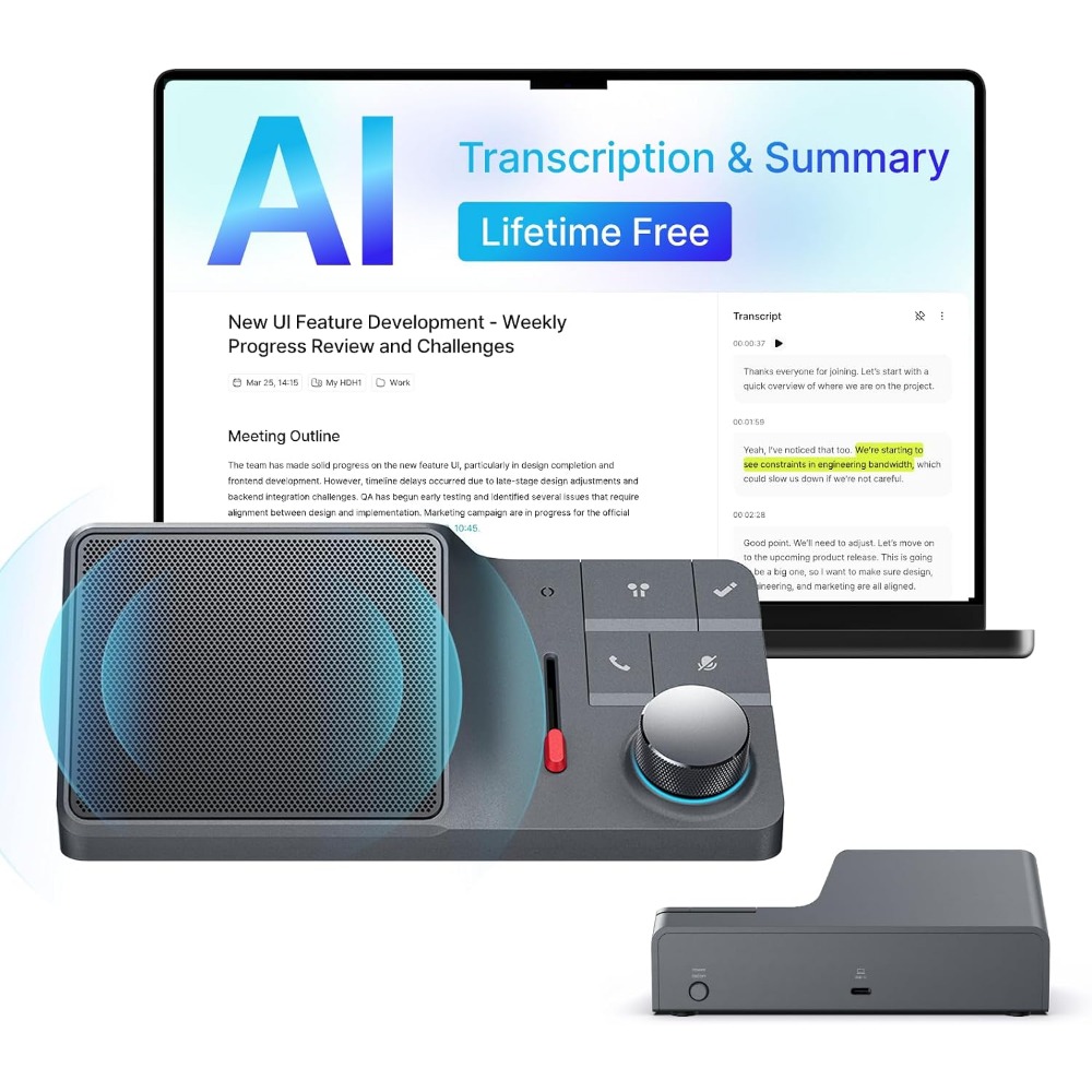 AI Conference Speakerphone wit - Noise Cancelling Headphone 评论和价格