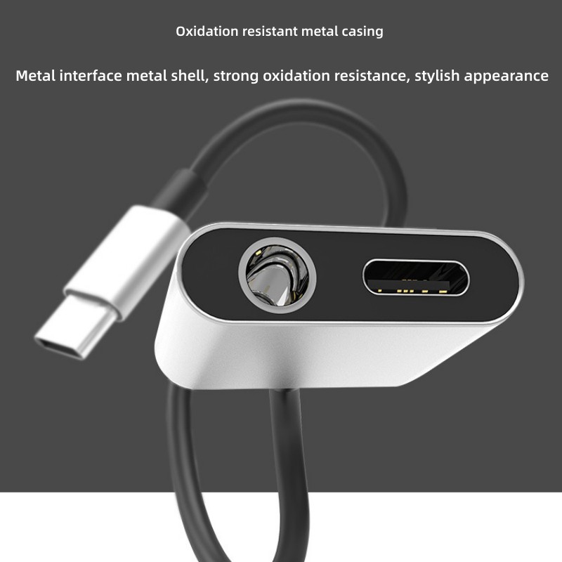 2 in 1 Audio Adapter Type C To - Audiophile Headphone Wired 评论和价格