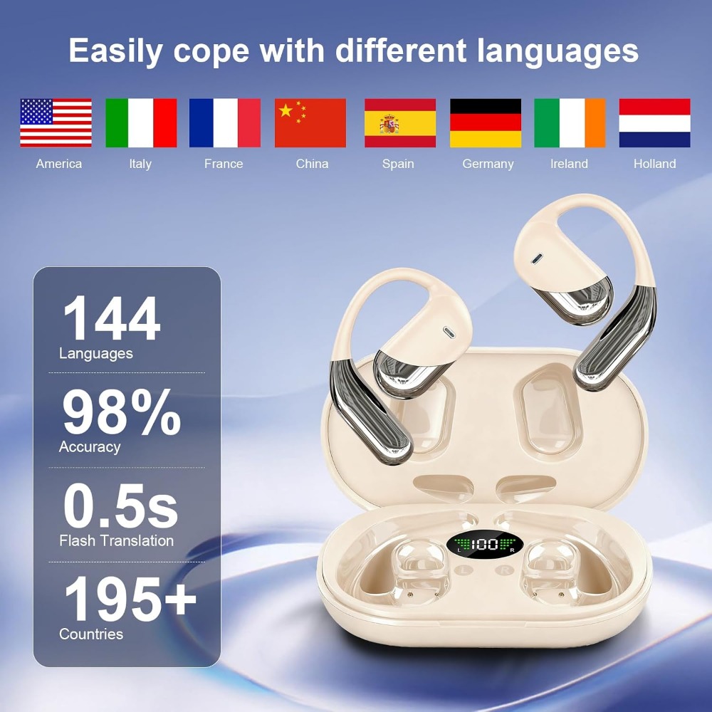 144 Language Real-time Transla - Earbuds Charging Case 评论和价格