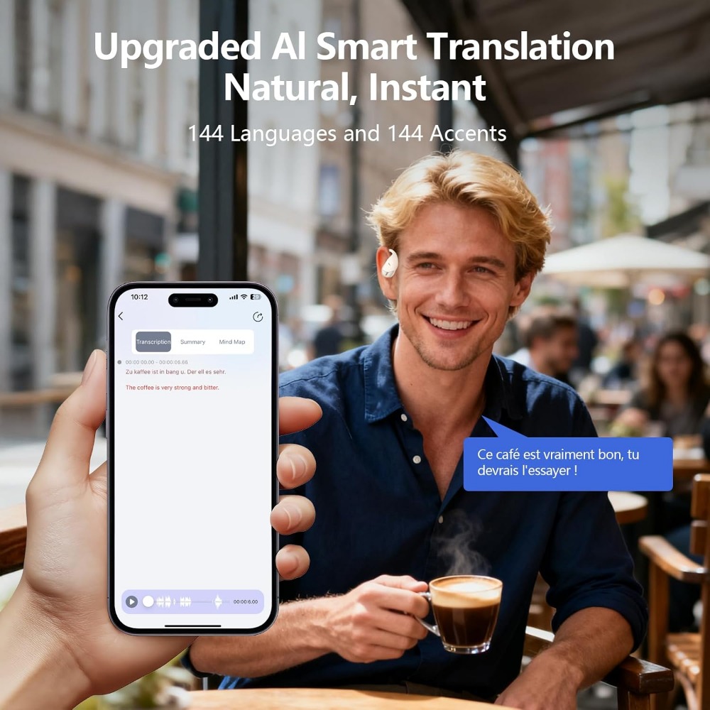 144 Language Real-time Transla - Earbuds Charging Case 评论和价格