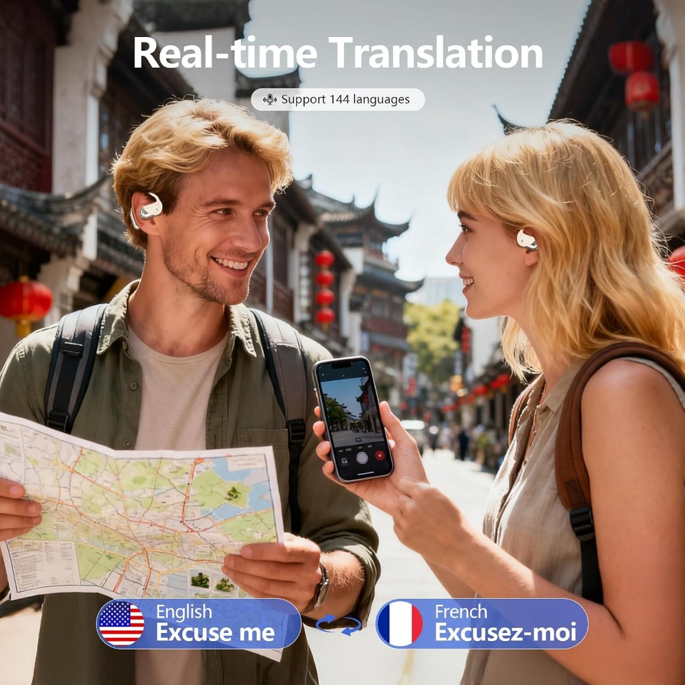 144 Language Real-time Transla - Earbuds Charging Case 评论和价格