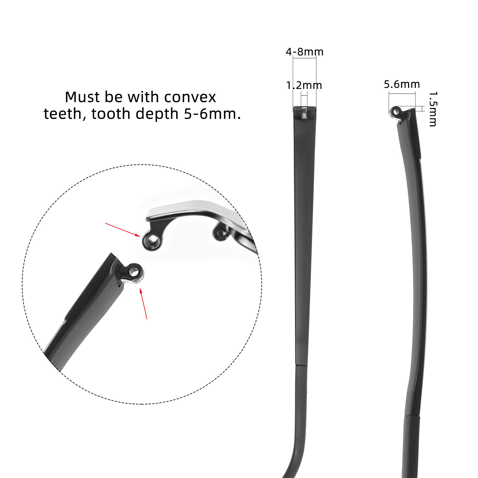 Universal Eyeglass Temple End  - Silicone Ear Tip Replacement 评论和价格