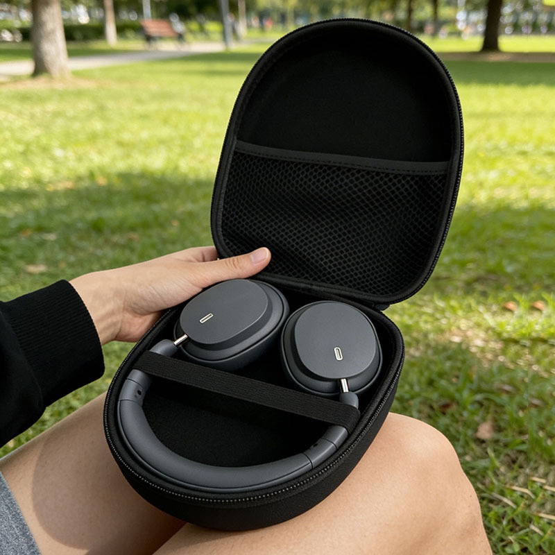 Multi-Functional Black EVA Har - Headphone Case Hard 评论和价格