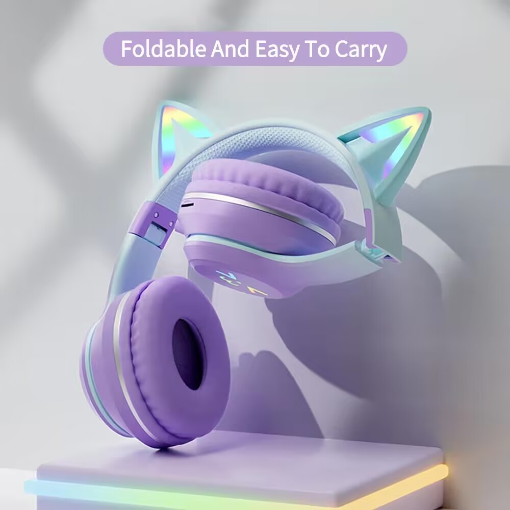 RGB Glow Earphones Wireless Ea - Gaming Headset Rgb 评论和价格