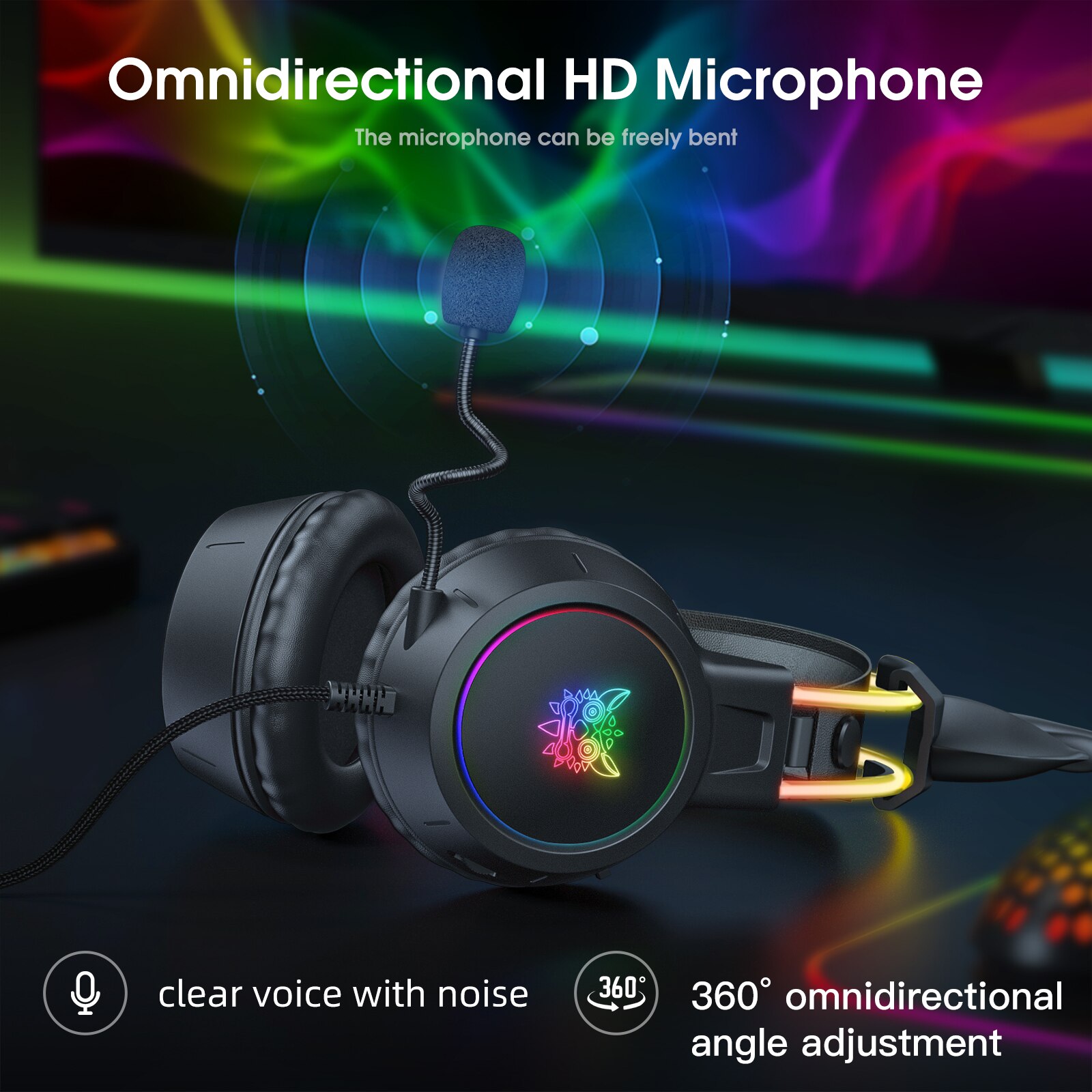ONIKUMA Gaming Headset for 202 - Gaming Headset Rgb 评论和价格