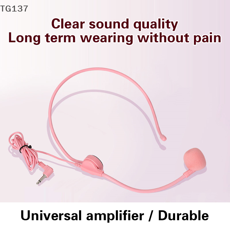 1Pcs 3.5MM Pink Headworn Wired - Wired Earphone Mic 评论和价格