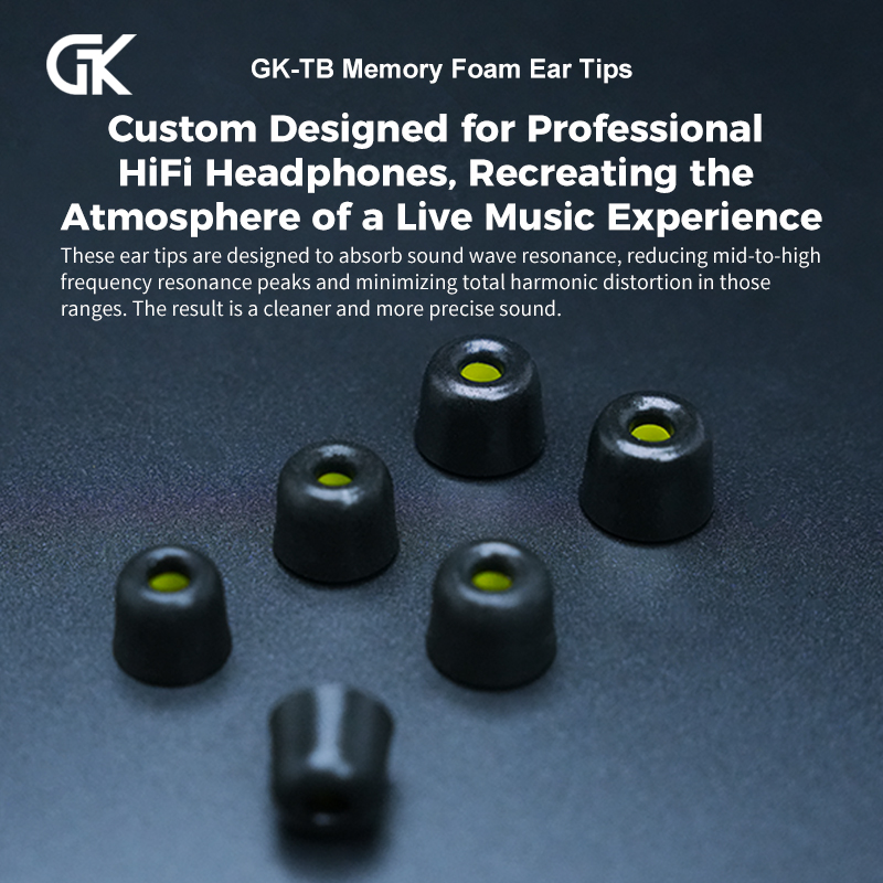 GK-TB 3Pair(6pcs) Noise Isolat - Earphone Foam Tip 评论和价格