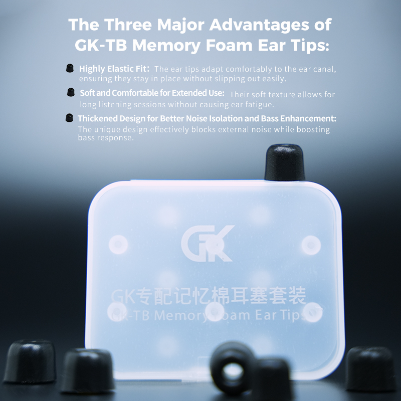 GK-TB 3Pair(6pcs) Noise Isolat - Earphone Foam Tip 评论和价格