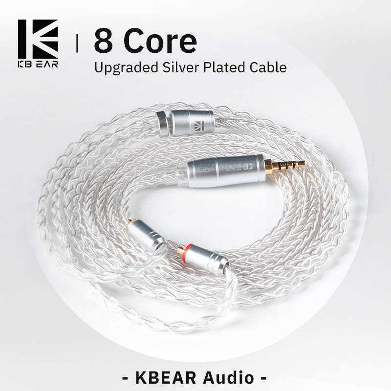 KBEAR 8 Core Upgraded Silver W - In Ear Monitor Iem 评论和价格