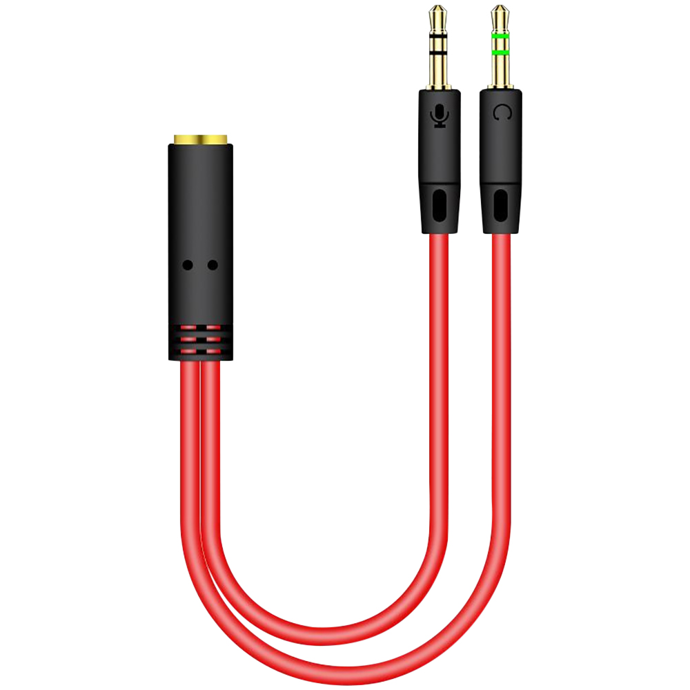 3.5mm Jack 2 Male To 1 Female  - Earphone Splitter Jack 评论和价格