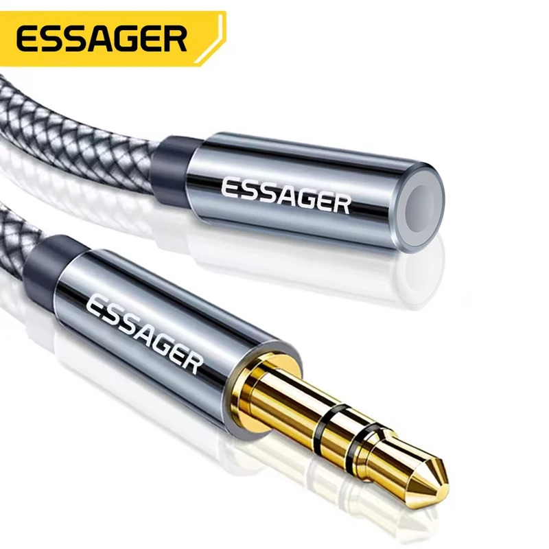 Essager 3.5mm Audio Aux Cable  - Earphone Splitter Jack 评论和价格