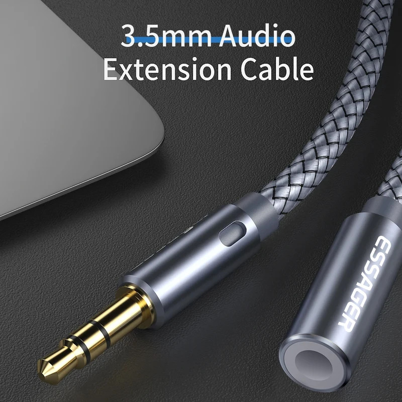 Essager 3.5mm Audio Aux Cable  - Earphone Splitter Jack 评论和价格