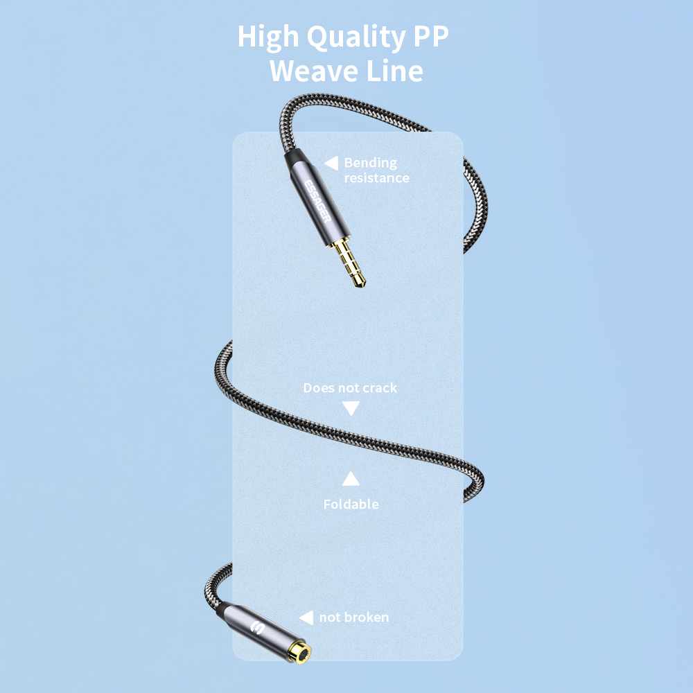 ESSAGER Headphone Extension Ca - Earphone Splitter Jack 评论和价格