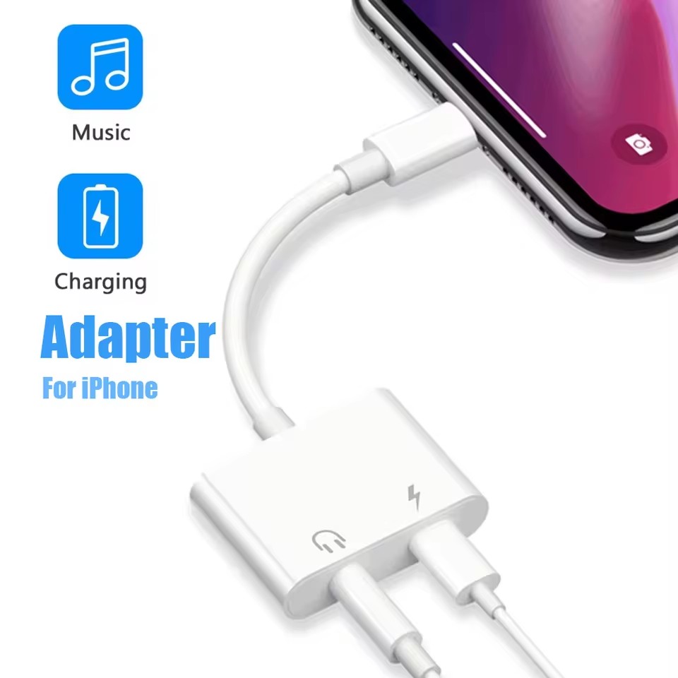 2 in 1 iOS to 3.5mm Jack Audio - Earphone Splitter Jack 评论和价格
