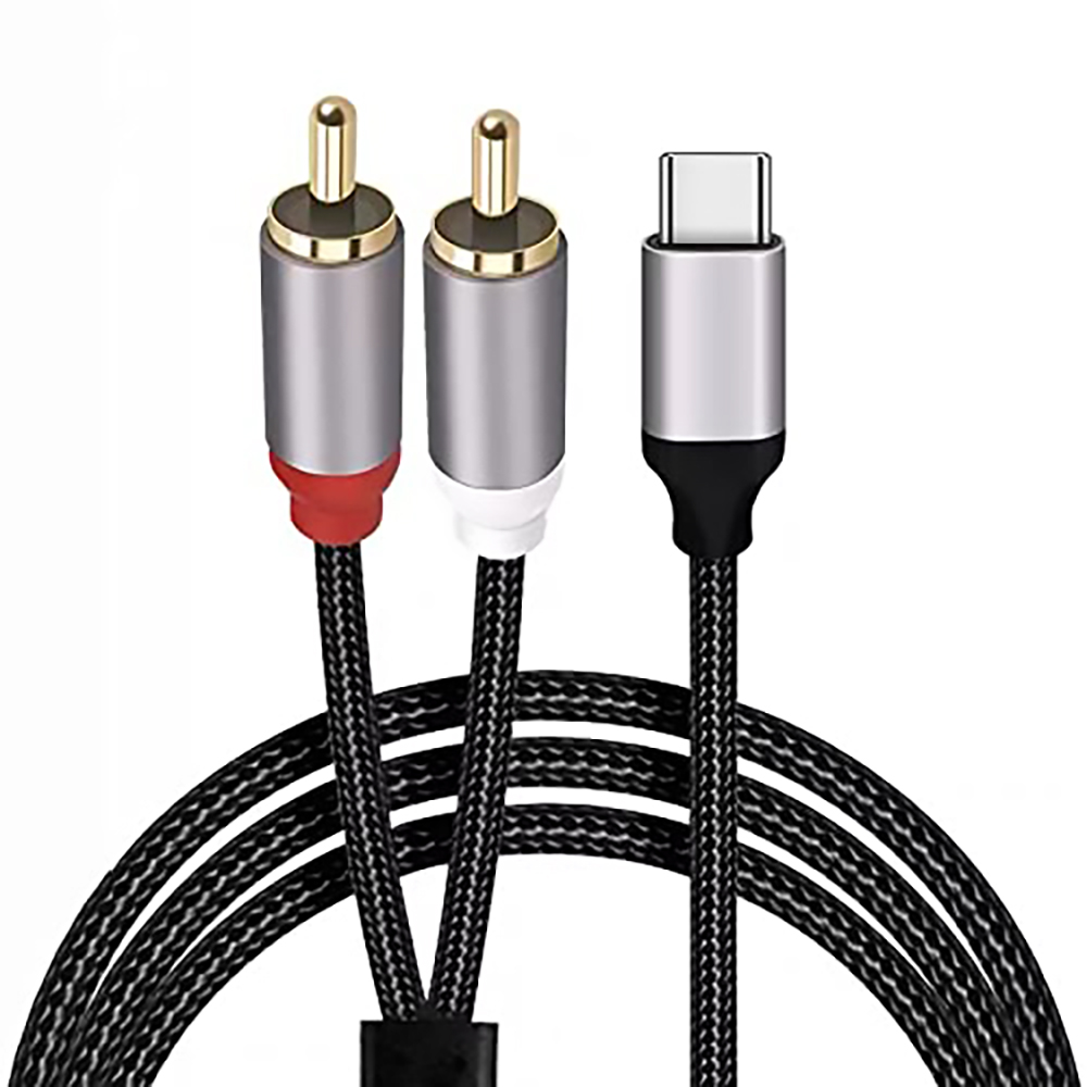 USB C to 2 RCA Audio Cable, Ty - Earphone Splitter Jack 评论和价格